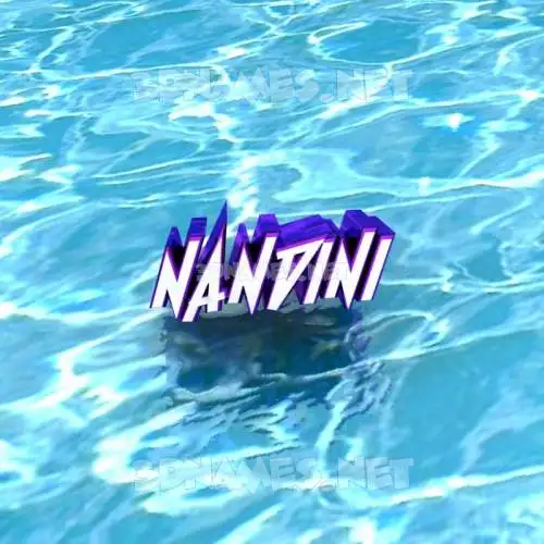 nandini in Water style - 3D name wallpaper nandini in Water style - 3D name wallpaper