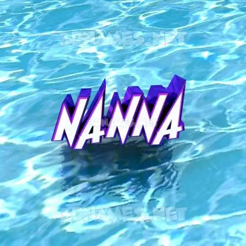 nanna in Water style - 3D name wallpaper