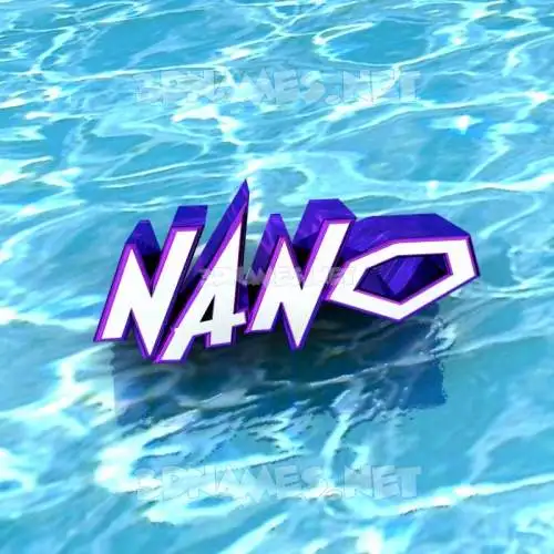 nano in Water style - 3D name wallpaper nano in Water style - 3D name wallpaper