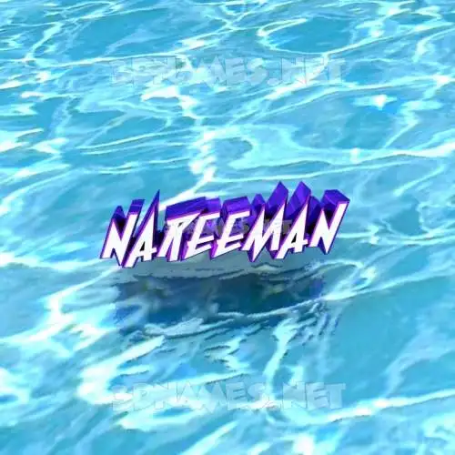 nareeman in Water style - 3D name wallpaper nareeman in Water style - 3D name wallpaper