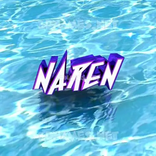naren in Water style - 3D name wallpaper naren in Water style - 3D name wallpaper