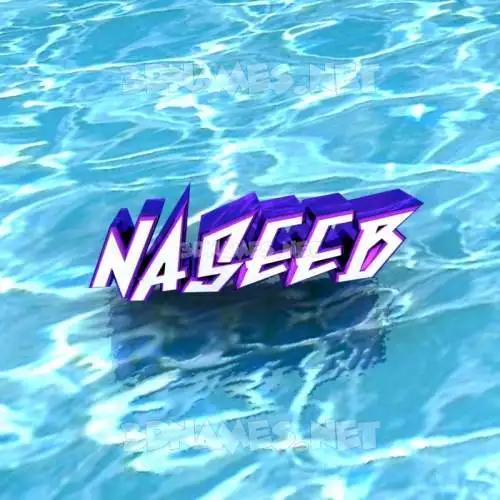 naseeb in Water style - 3D name wallpaper naseeb in Water style - 3D name wallpaper