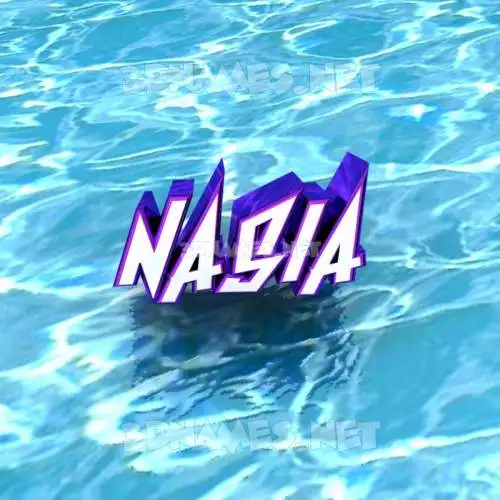 nasia in Water style - 3D name wallpaper nasia in Water style - 3D name wallpaper