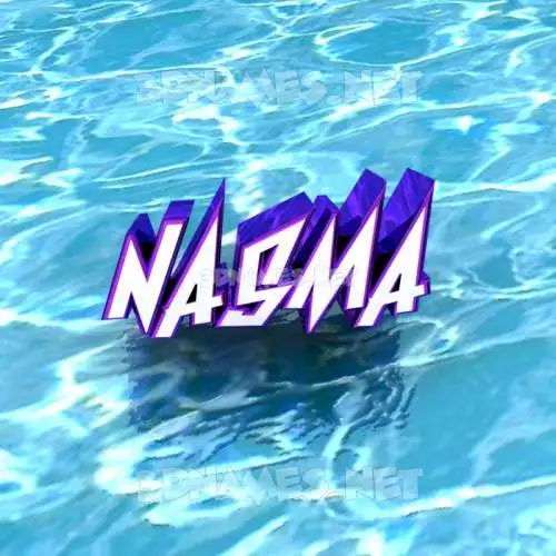nasma in Water style - 3D name wallpaper nasma in Water style - 3D name wallpaper