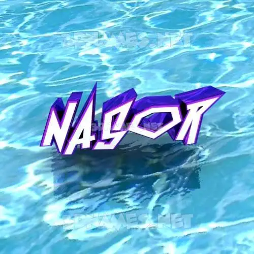 nasor in Water style - 3D name wallpaper nasor in Water style - 3D name wallpaper