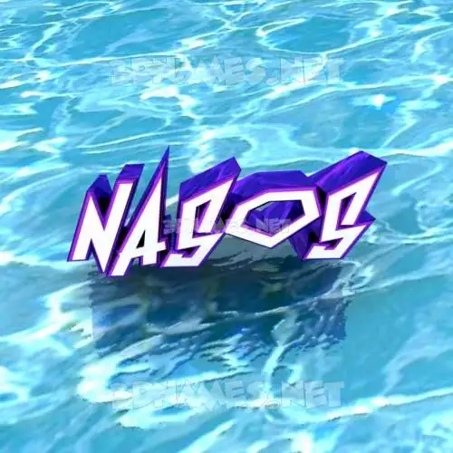 nasos in Water style - 3D name wallpaper nasos in Water style - 3D name wallpaper