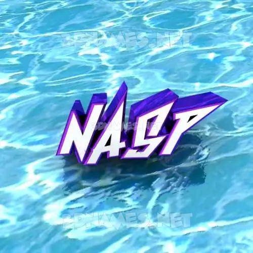 nasp in Water style - 3D name wallpaper nasp in Water style - 3D name wallpaper