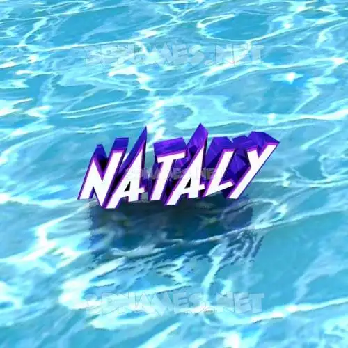 nataly in Water style - 3D name wallpaper