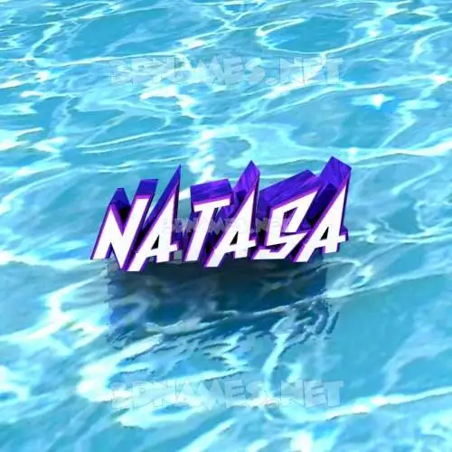natasa in Water style - 3D name wallpaper natasa in Water style - 3D name wallpaper