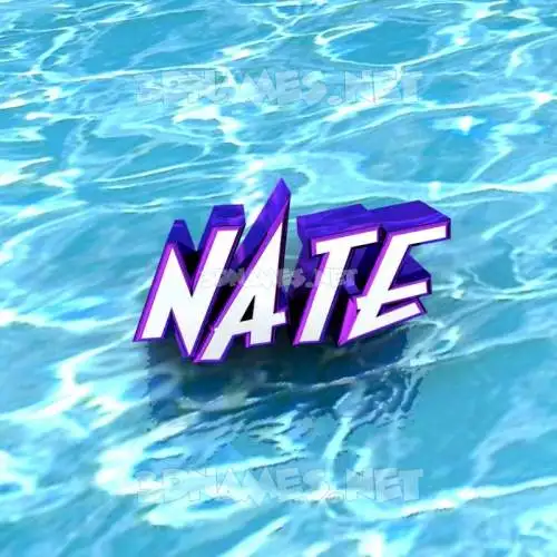nate in Water style - 3D name wallpaper nate in Water style - 3D name wallpaper