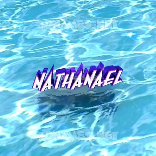 nathanael in Water style - 3D name wallpaper nathanael in Water style - 3D name wallpaper