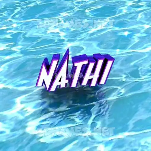 nathi in Water style - 3D name wallpaper nathi in Water style - 3D name wallpaper