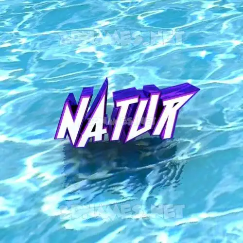 natur in Water style - 3D name wallpaper natur in Water style - 3D name wallpaper