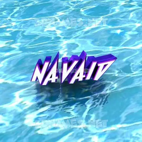 navaid in Water style - 3D name wallpaper navaid in Water style - 3D name wallpaper