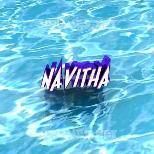 navitha in Water style - 3D name wallpaper navitha in Water style - 3D name wallpaper
