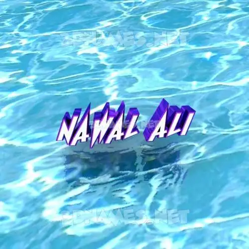 nawal ali in Water style - 3D name wallpaper nawal ali in Water style - 3D name wallpaper