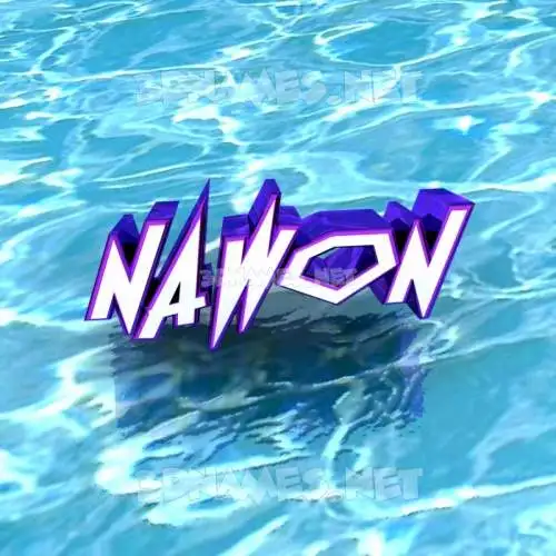 nawon in Water style - 3D name wallpaper