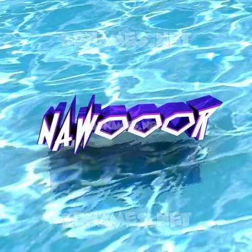 nawooor in Water style - 3D name wallpaper nawooor in Water style - 3D name wallpaper