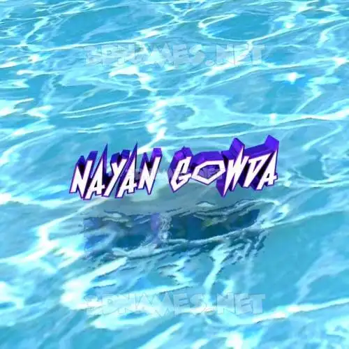 nayan gowda in Water style - 3D name wallpaper nayan gowda in Water style - 3D name wallpaper