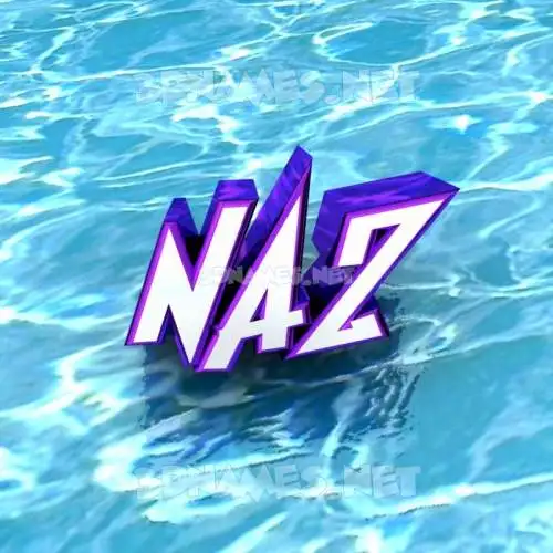 naz in Water style - 3D name wallpaper naz in Water style - 3D name wallpaper