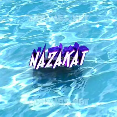 nazakat in Water style - 3D name wallpaper nazakat in Water style - 3D name wallpaper