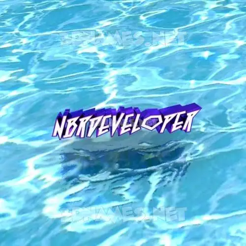 nbrdeveloper in Water style - 3D name wallpaper