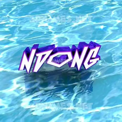 ndong in Water style - 3D name wallpaper