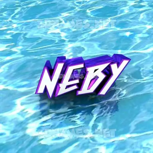 neby in Water style - 3D name wallpaper neby in Water style - 3D name wallpaper