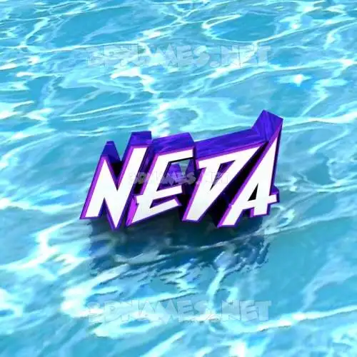 neda in Water style - 3D name wallpaper neda in Water style - 3D name wallpaper
