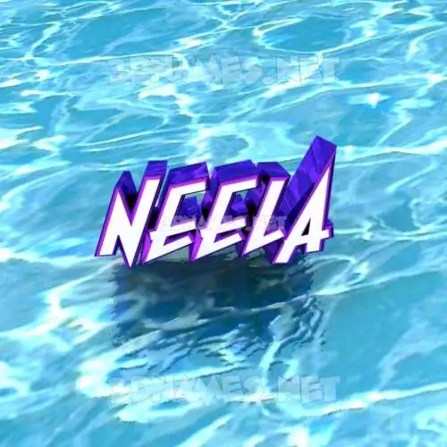 neela in Water style - 3D name wallpaper neela in Water style - 3D name wallpaper