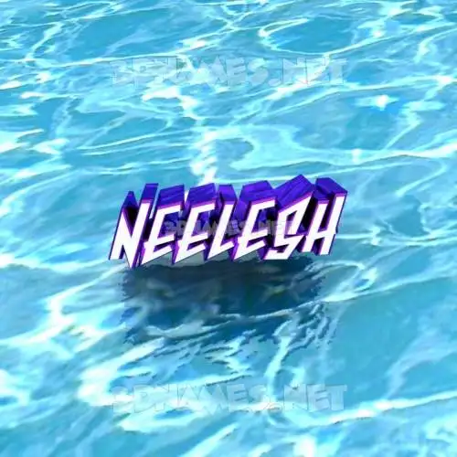 neelesh in Water style - 3D name wallpaper