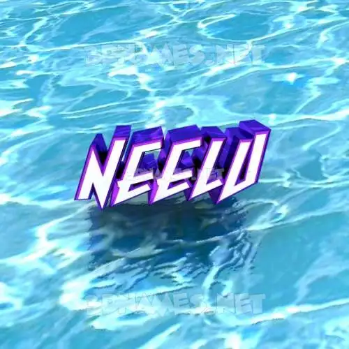 neelu in Water style - 3D name wallpaper neelu in Water style - 3D name wallpaper