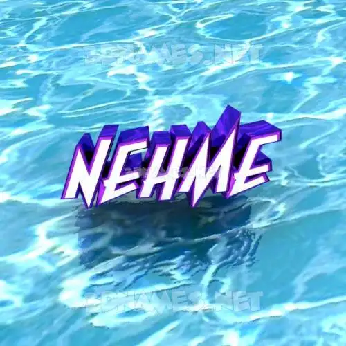 nehme in Water style - 3D name wallpaper nehme in Water style - 3D name wallpaper