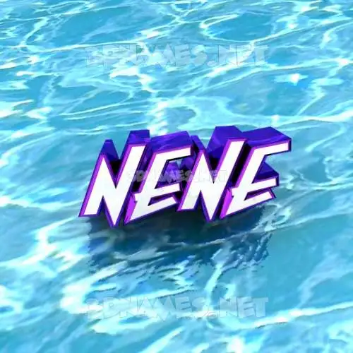 nene in Water style - 3D name wallpaper