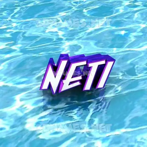 neti in Water style - 3D name wallpaper neti in Water style - 3D name wallpaper