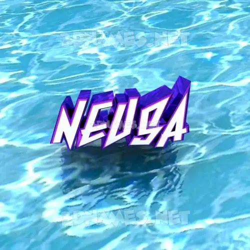 neusa in Water style - 3D name wallpaper