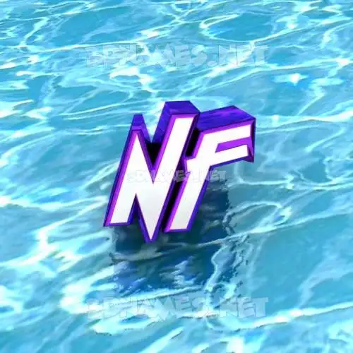 nf in Water style - 3D name wallpaper nf in Water style - 3D name wallpaper