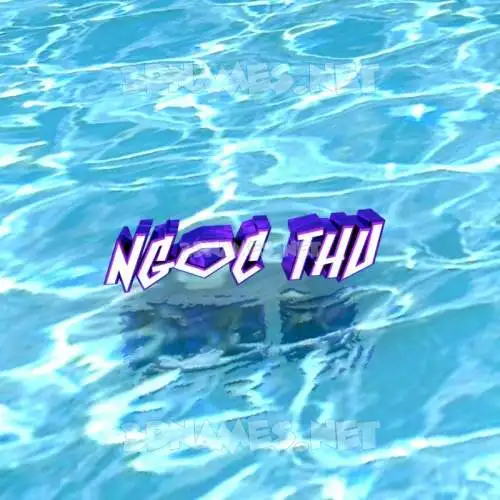 ngoc thu in Water style - 3D name wallpaper ngoc thu in Water style - 3D name wallpaper