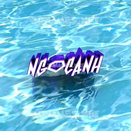 ngocanh in Water style - 3D name wallpaper