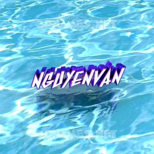 nguyenvan in Water style - 3D name wallpaper