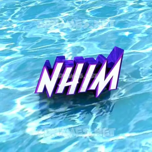 nhim in Water style - 3D name wallpaper nhim in Water style - 3D name wallpaper
