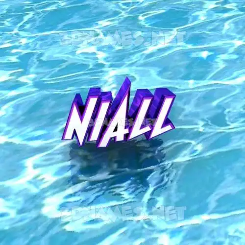 niall in Water style - 3D name wallpaper