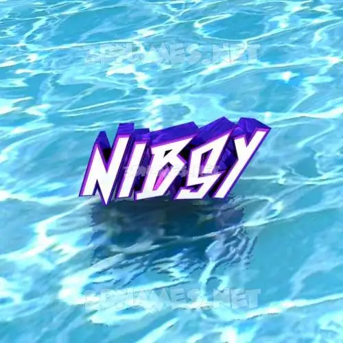 nibsy in Water style - 3D name wallpaper