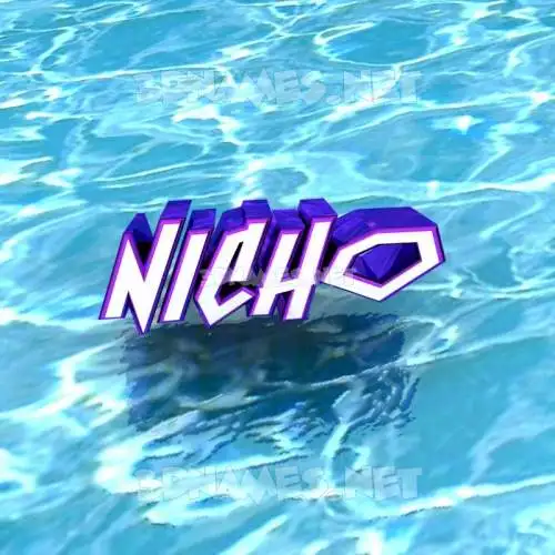 nicho in Water style - 3D name wallpaper nicho in Water style - 3D name wallpaper