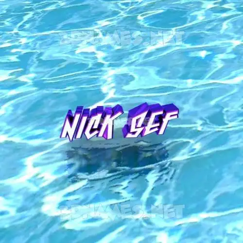 nick sef in Water style - 3D name wallpaper nick sef in Water style - 3D name wallpaper