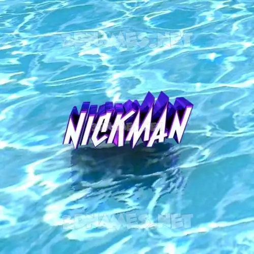 nickman in Water style - 3D name wallpaper nickman in Water style - 3D name wallpaper