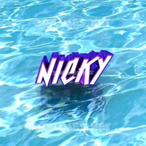 nicky in Water style - 3D name wallpaper nicky in Water style - 3D name wallpaper