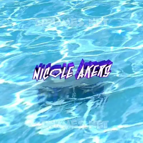 nicole akers in Water style - 3D name wallpaper nicole akers in Water style - 3D name wallpaper