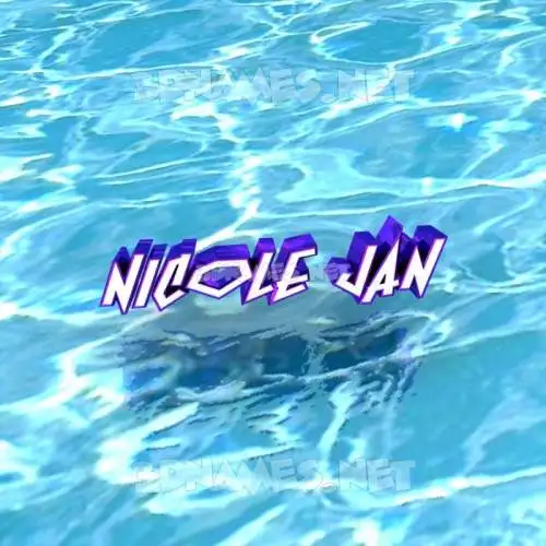 nicole jan in Water style - 3D name wallpaper nicole jan in Water style - 3D name wallpaper