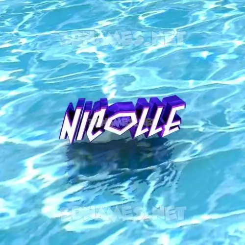 nicolle in Water style - 3D name wallpaper nicolle in Water style - 3D name wallpaper
